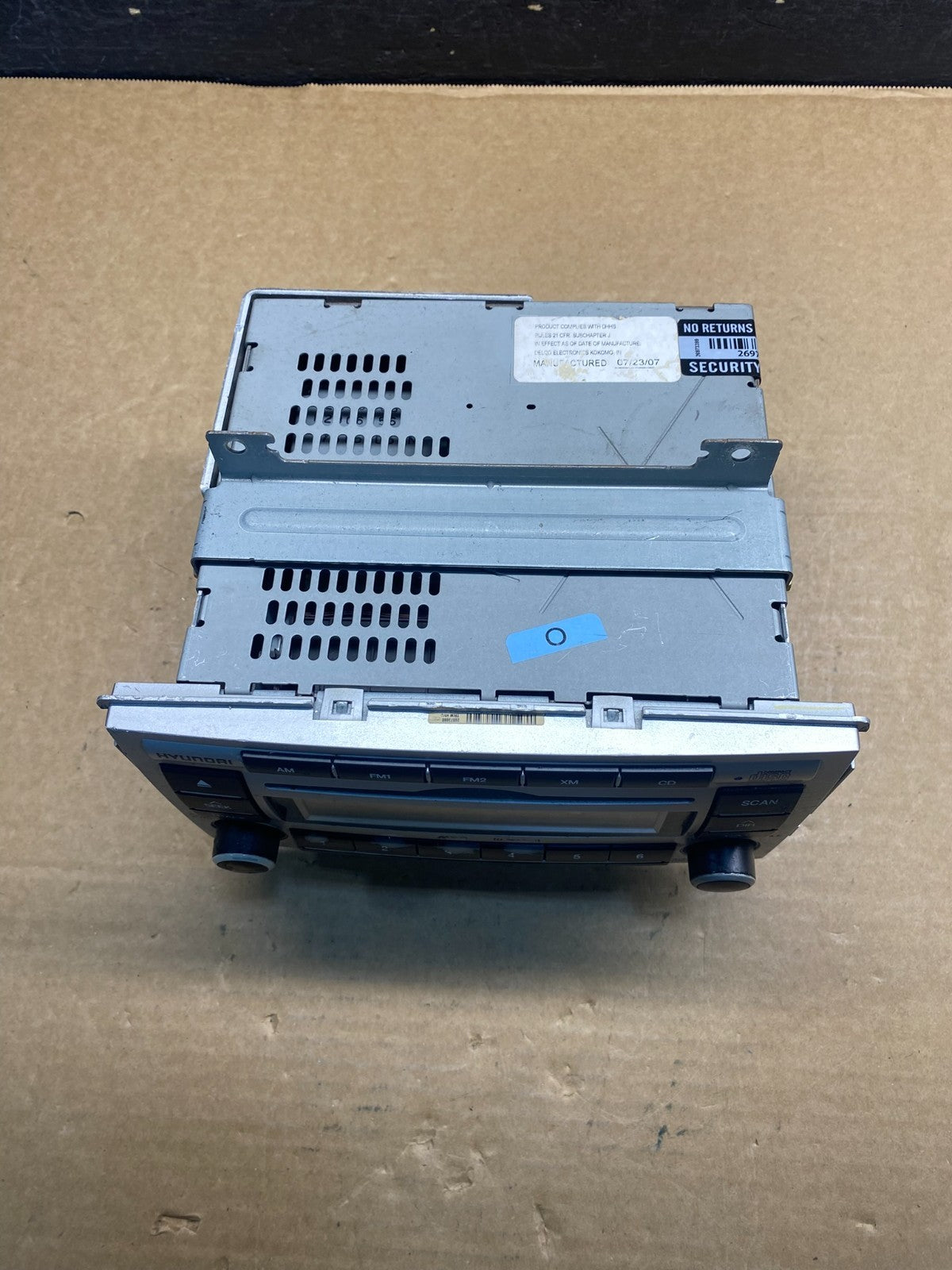 2007 to 2009 Hyundai Santa Fe AM/FM Radio CD Player AF6578 DW3
