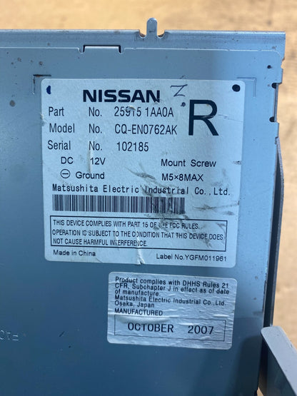 2009 - 2010 Nissan Murano Maxima M35 M37 BOSE Radio CD Navigation aa1834 DG6