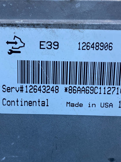 2012 Chevrolet Equinox Ecu Engine Control Module Unit Ecm 12648906 AF4084 DW2
