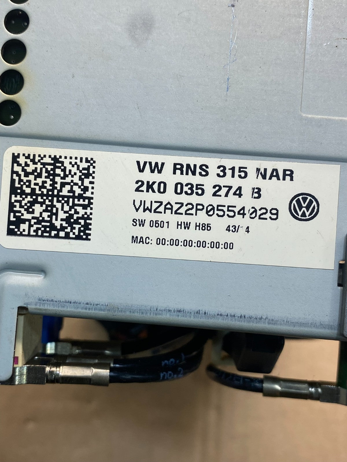 2009 to 2017 Volkswagen Tiguan Radio CD Player Screen Display ae7509 DG6
