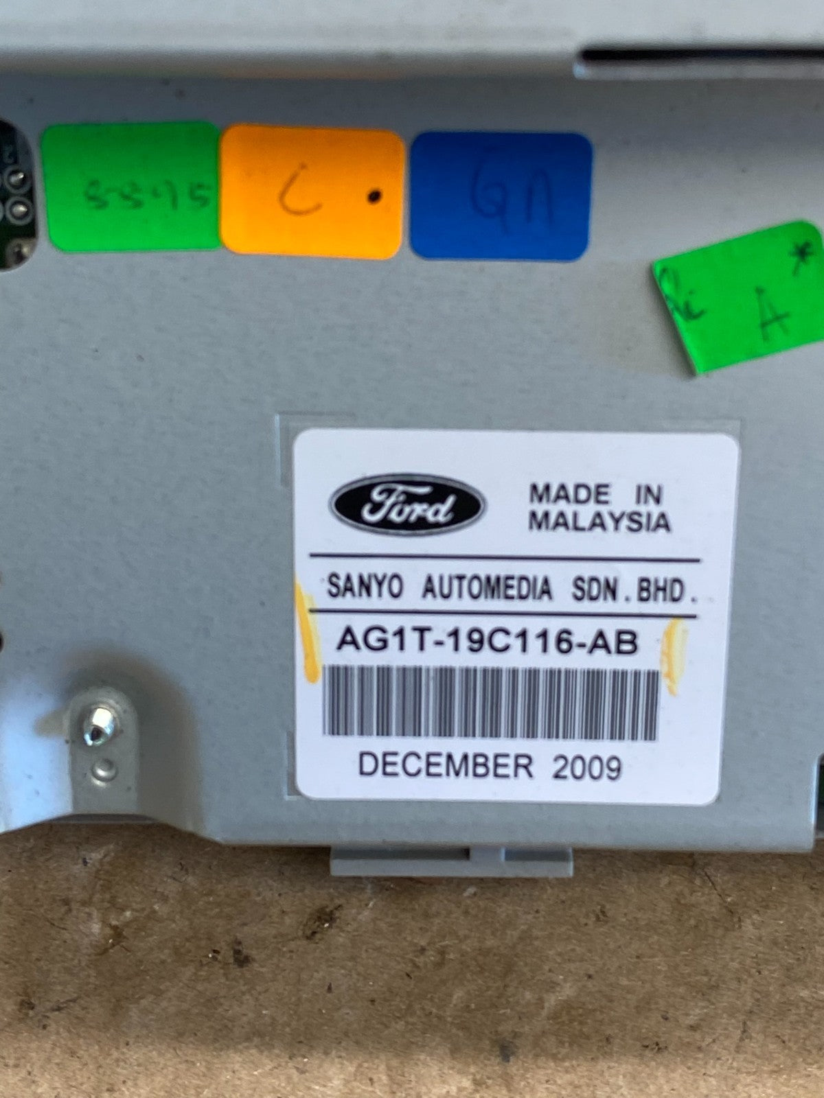 2010 - 2012 Ford Taurus Front Radio Information Display Screen Monitor ac6791 DG4