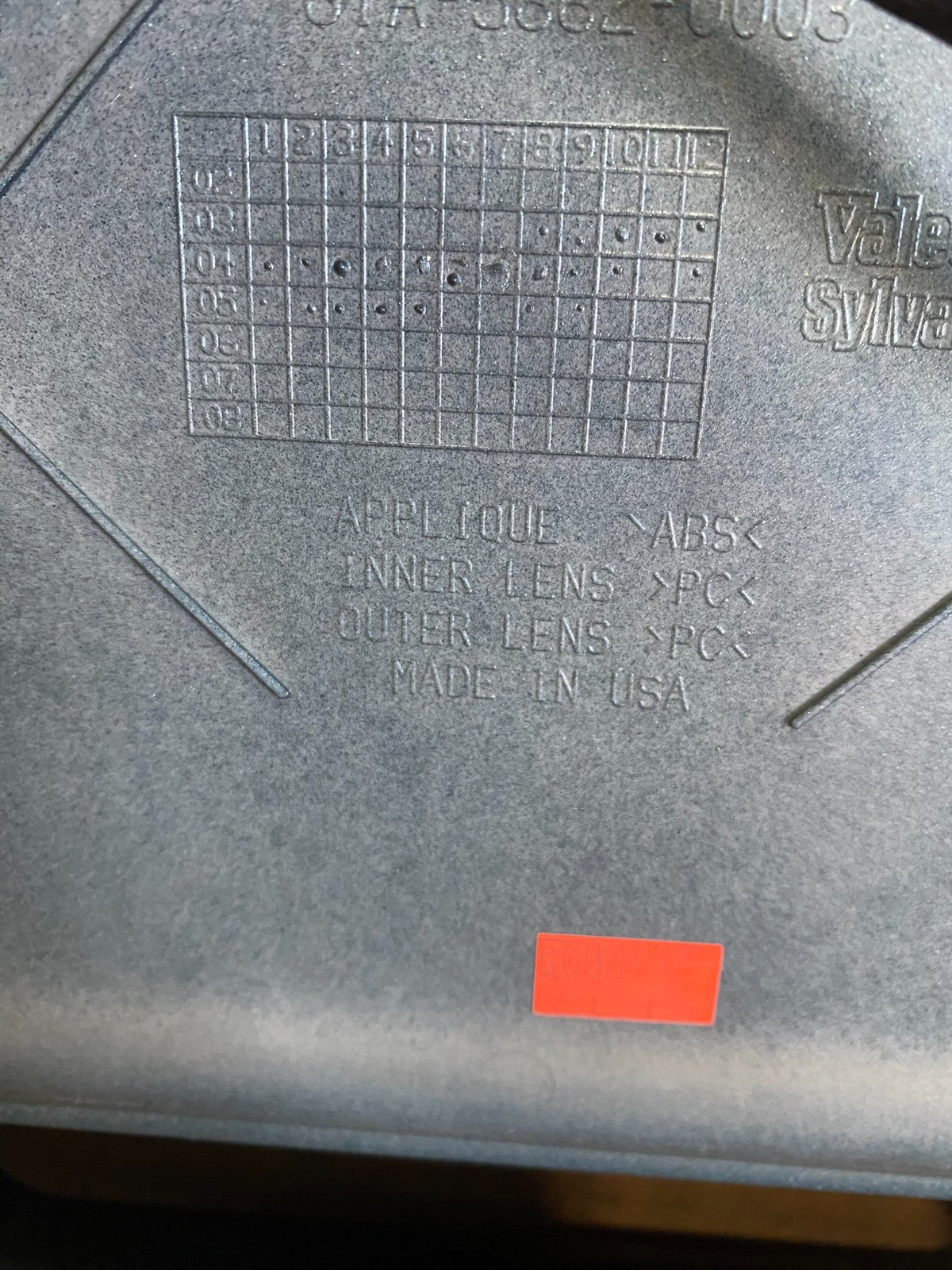 2004-2009 Cadillac SRX Trunk Panel Lid Backup License Plate Oem Q8572 DG10