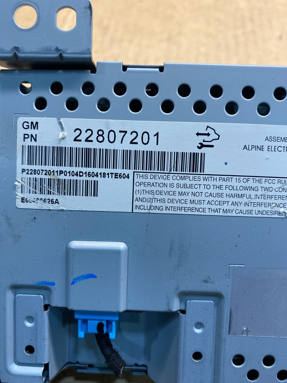 2010 - 2011 Chevrolet Equinox Radio Display Screen Information Dash Oe AD3672 DG2