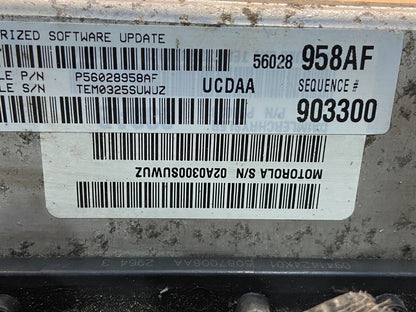 2005 Dodge Ram 1500 Engine Computer 5.7L ECM ECU p56028958af AE2305 DW2