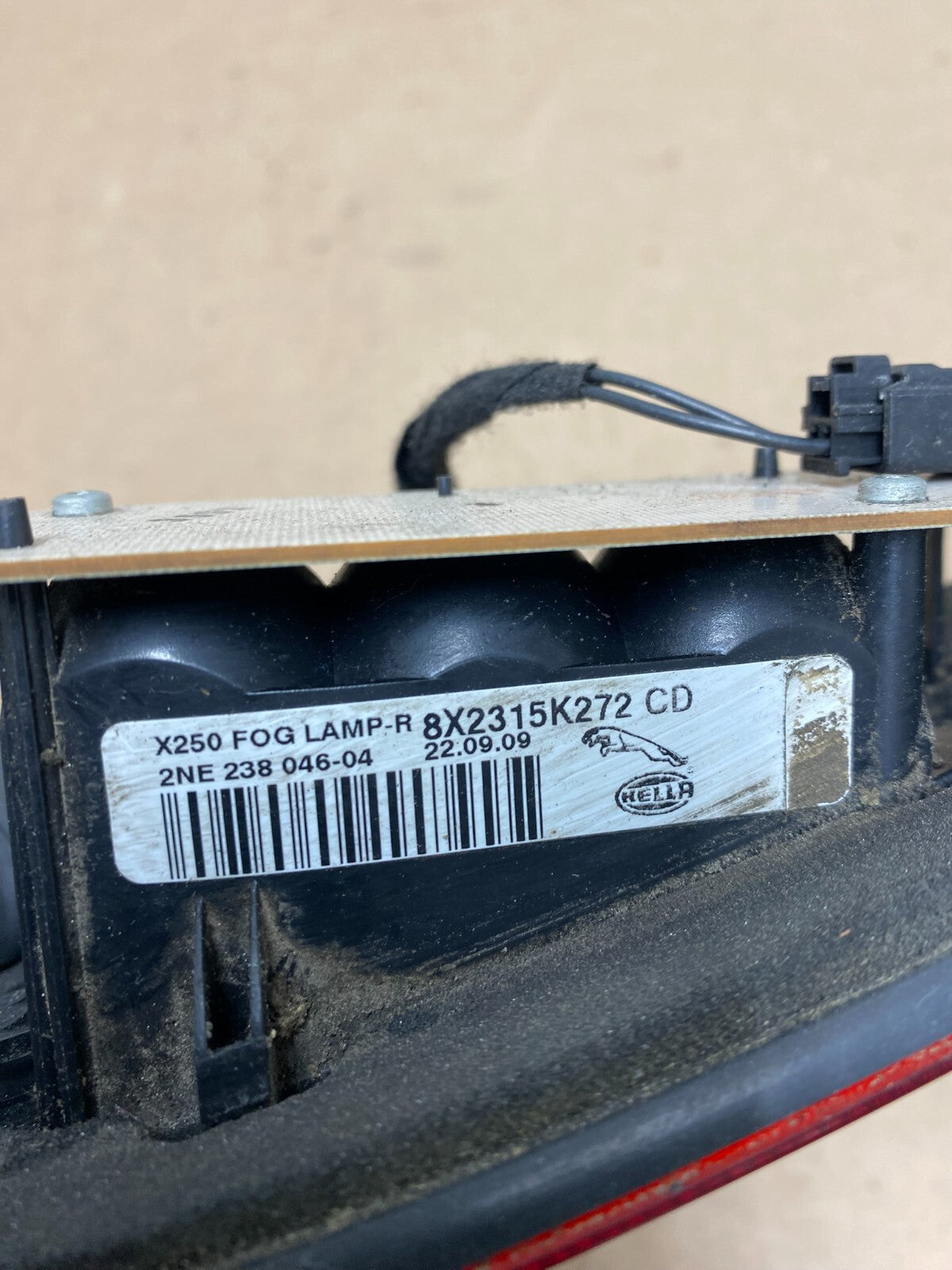 2009 2010 2011 Jaguar XF Right Passenger RH Side Tail Light Inner N0014 DW8