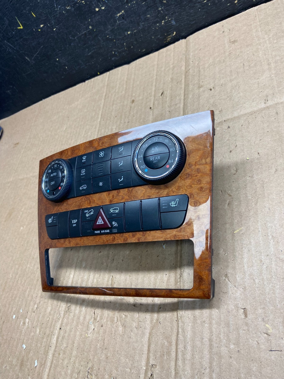2007-2012 Mercedes X164 GL350 GL450 Climate Control Bezel Wood Switch aa4888 DG1