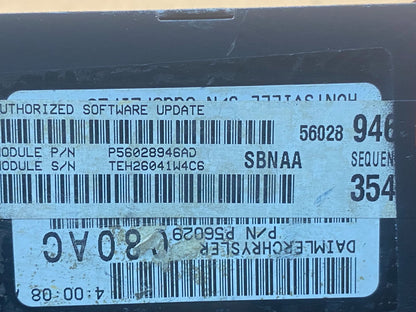 2005 Dodge Durango 4.7L Engine Computer Module ECU PCM p56028946ad AC4514 DG2