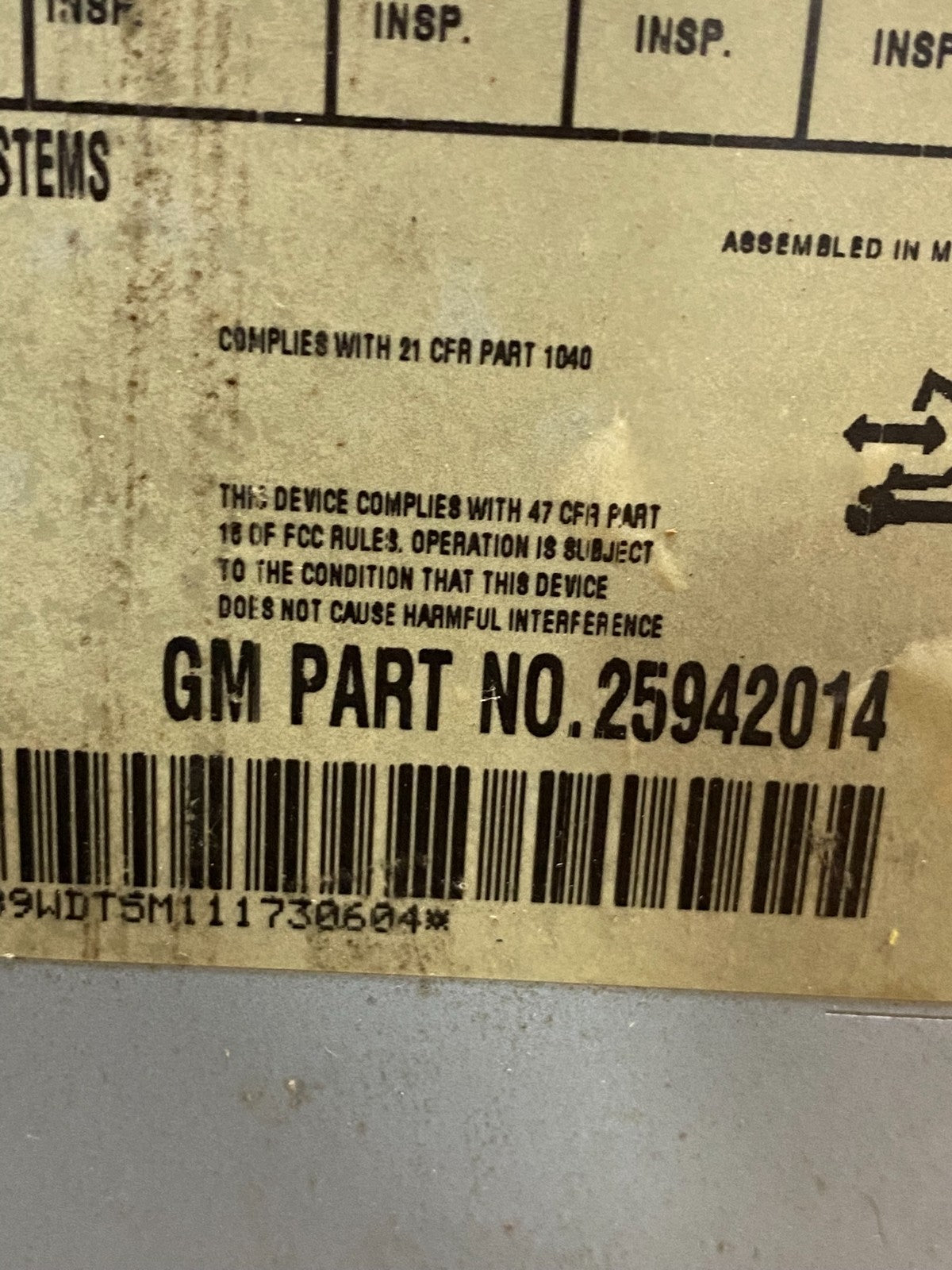 2007 to 2014 GMC Chevy Truck Yukon Silverado AM FM Radio AE7915 DG6