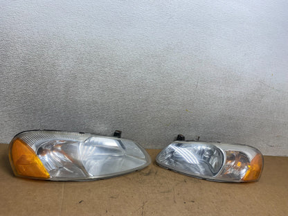 2001 to 2002 Chrysler Sebring Left+Right Side Headlights Oem X4860 DW2