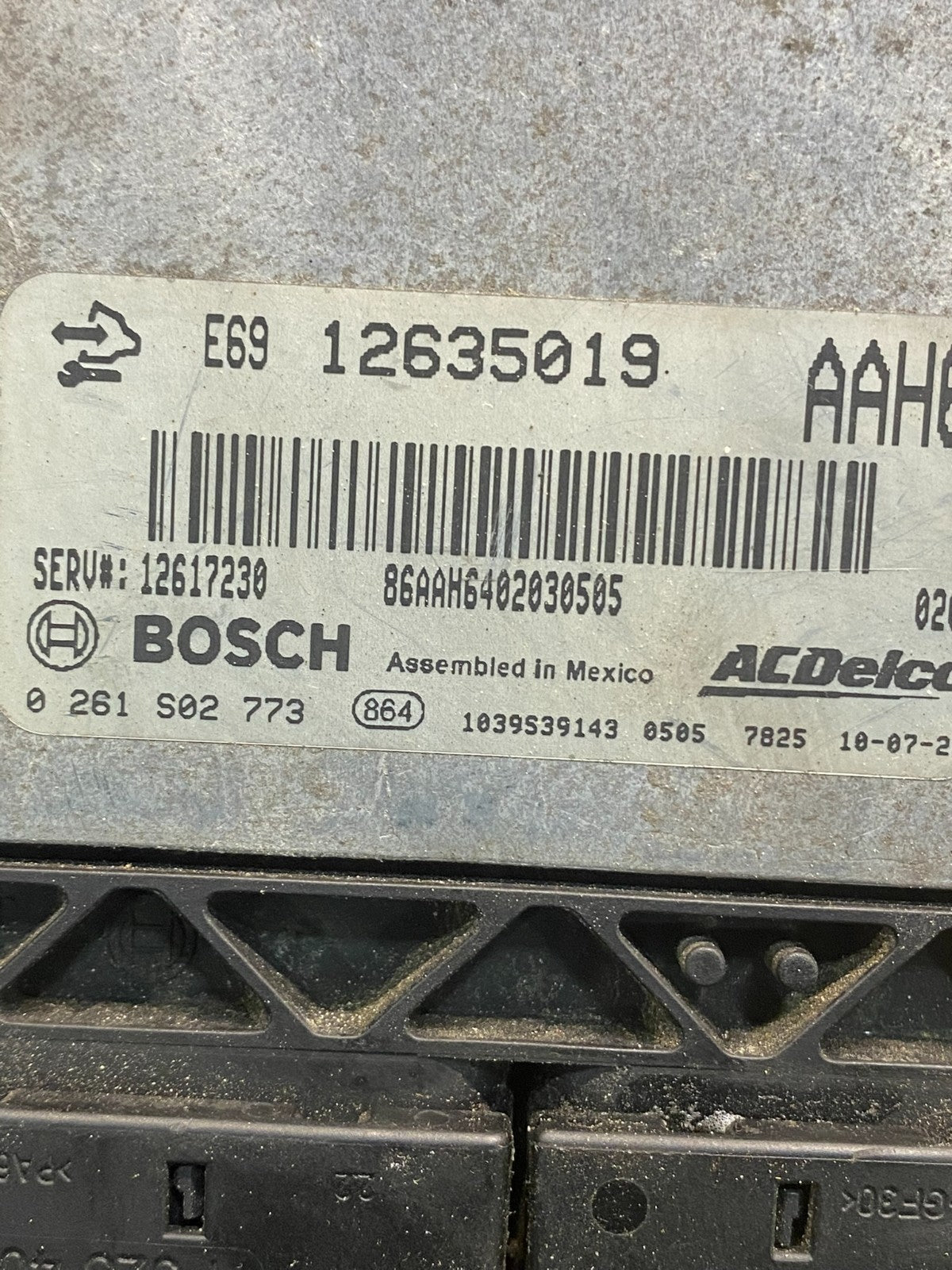 2010 2011 GMC Acadia Traverse Engine Control Module ECM ECU 12635019 AF7594 DG2