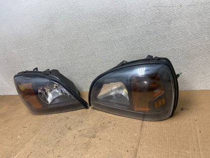 2000 to 2005 Cadillac Deville Left+Right Side LED Black Headlights AA6919 DG1