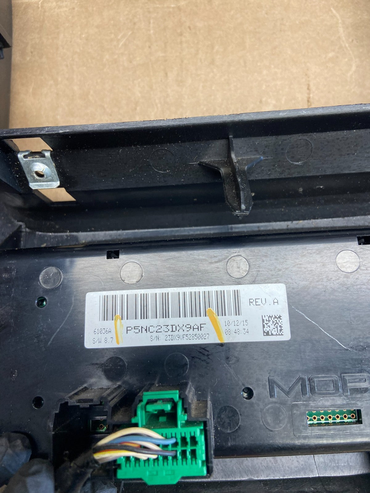 2014 to 2018 Ram Promaster Climate Control Radio Bezel Trim OEM AC6152 DG4