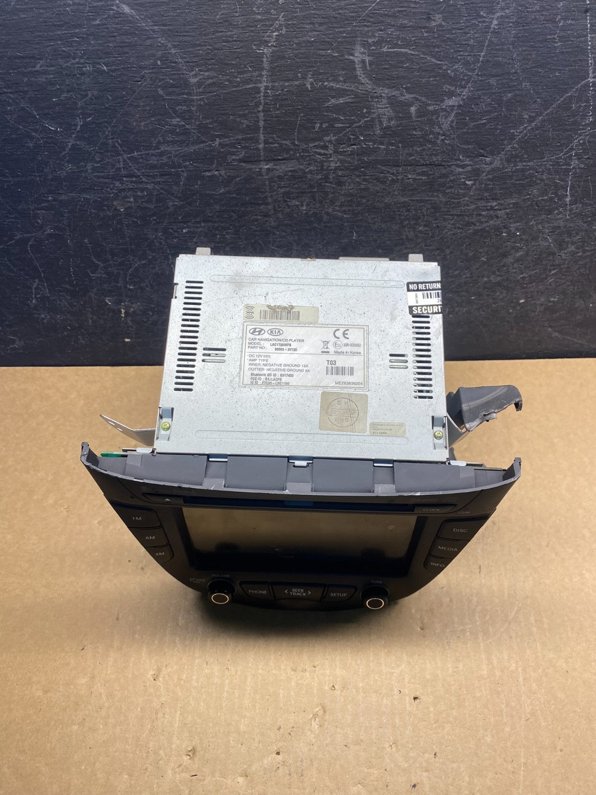 2012 - 2014 Hyundai Veloster Radio Receiver Display Screen 96560-2v720 AG6040 DG5