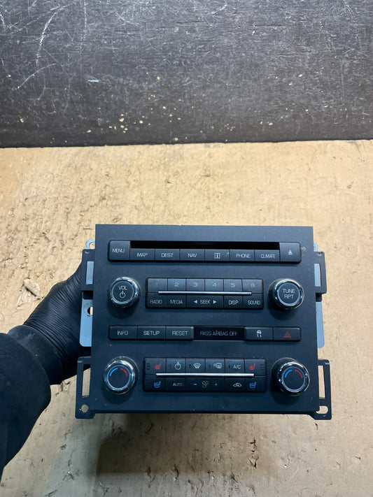 2008-2009 Lincoln MKS CD AM FM MP3 SAT Radio Receiver Climate Control W6887 DG0