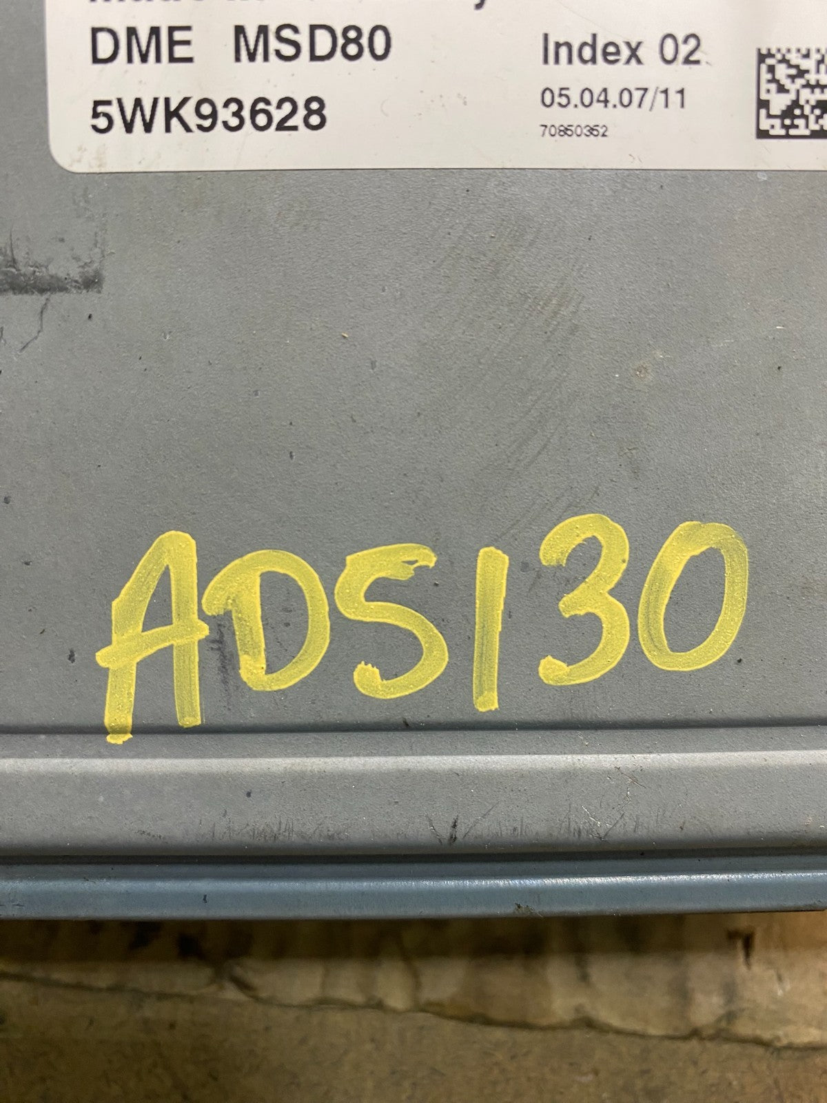 2007 to 2010 BMW N54 335i 535i Engine ECU ECM Computer Module 7575875 AD5130 DG3