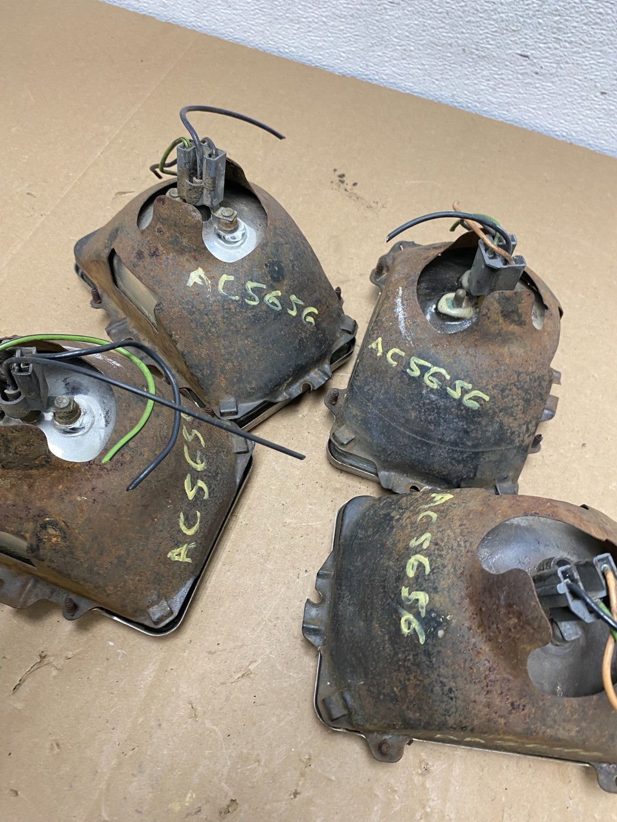 1984 to 1985 Pontiac Sunbird Left+Right Side Headlights AC56567