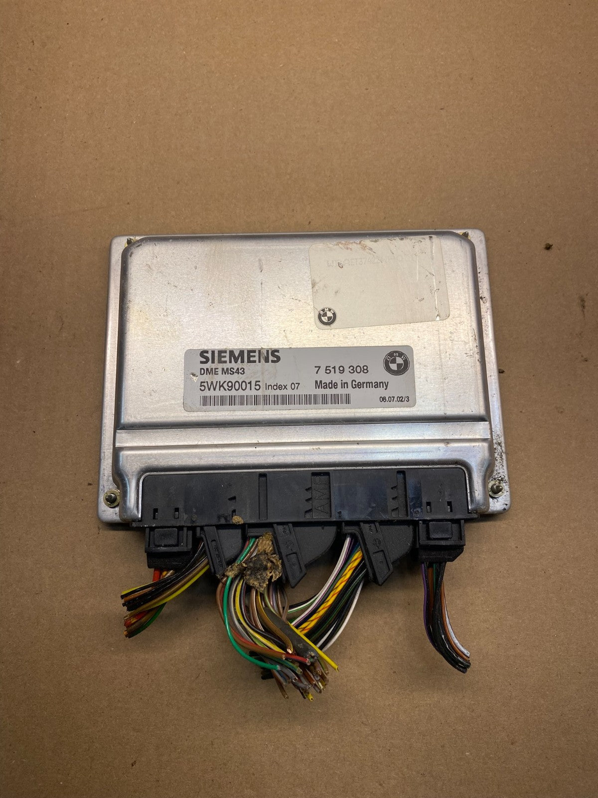 2003 to 2005 BMW X5 ECM ECU Engine Control Computer Module 7519308 AE6266 DW0