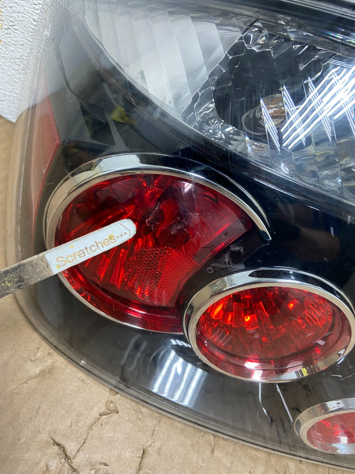 2007 to 2010 Scion TC Left + Right Set Black Tail Lights AI9311 LK3