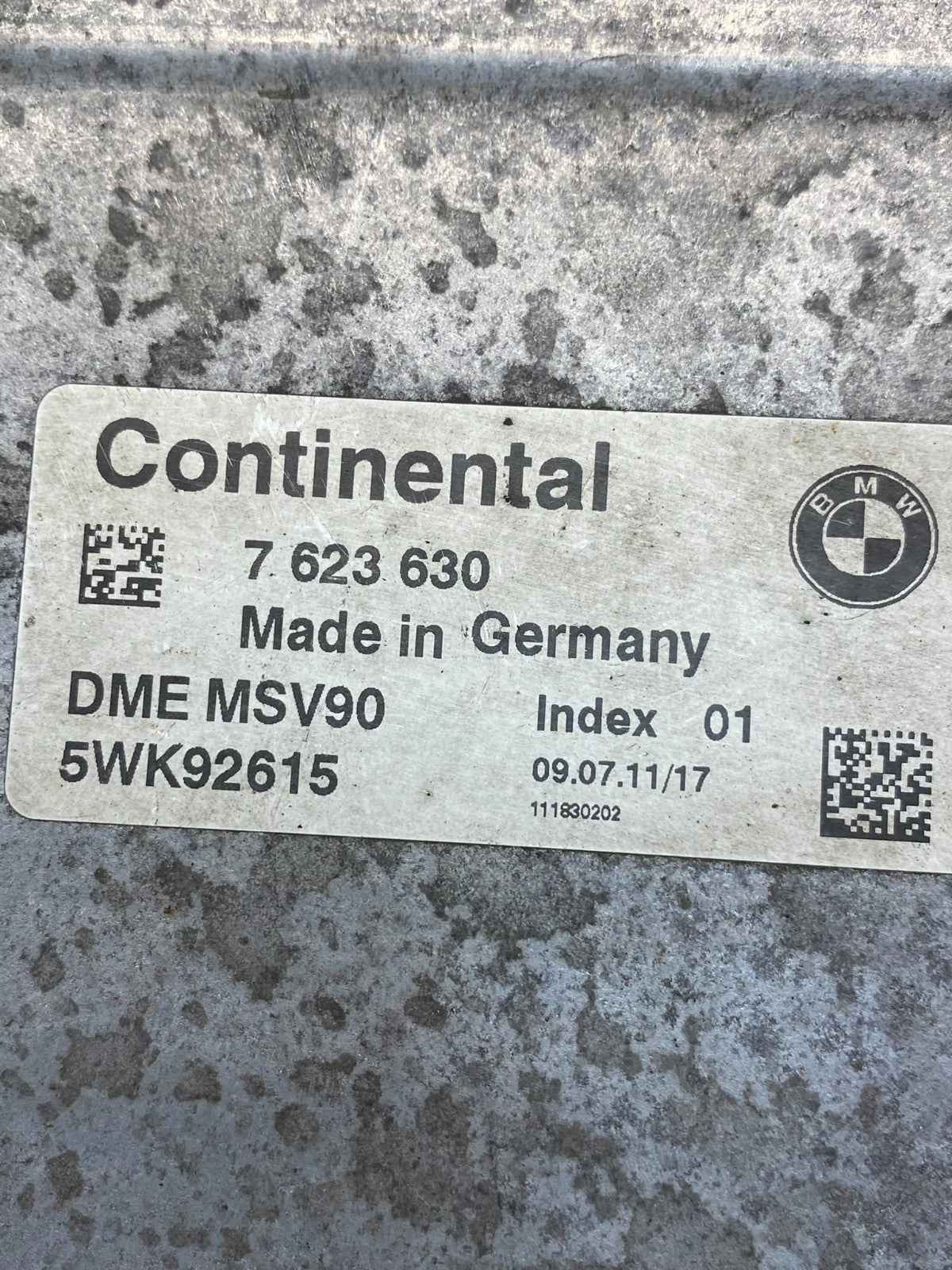 2011 2012 Bmw X3 ECU ECM Engine Control Module Computer AE7473 DW2