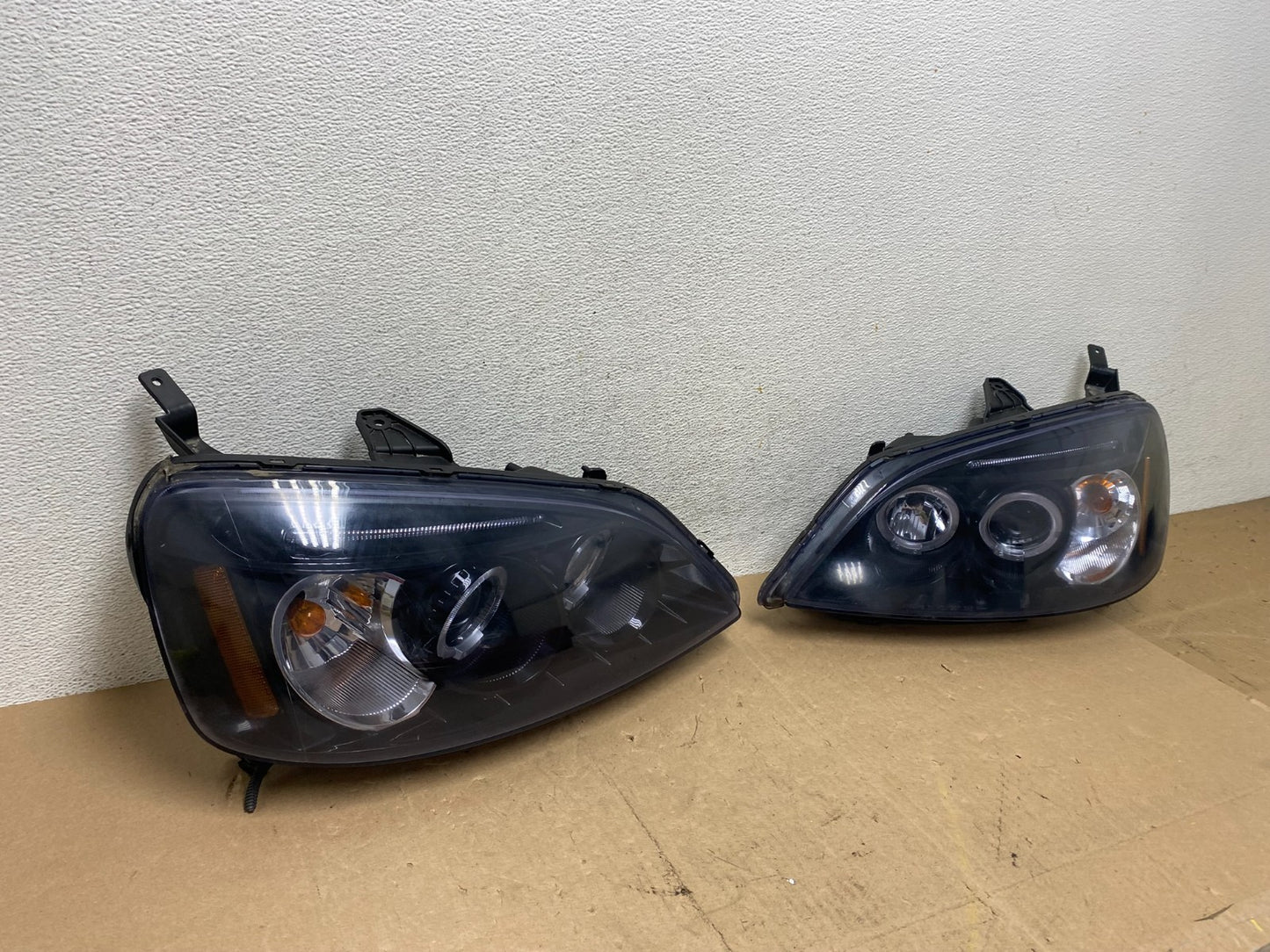 2001 - 2003 Honda Civic Coupe Headlights Halogen Left+Right Side AE6865 DG2