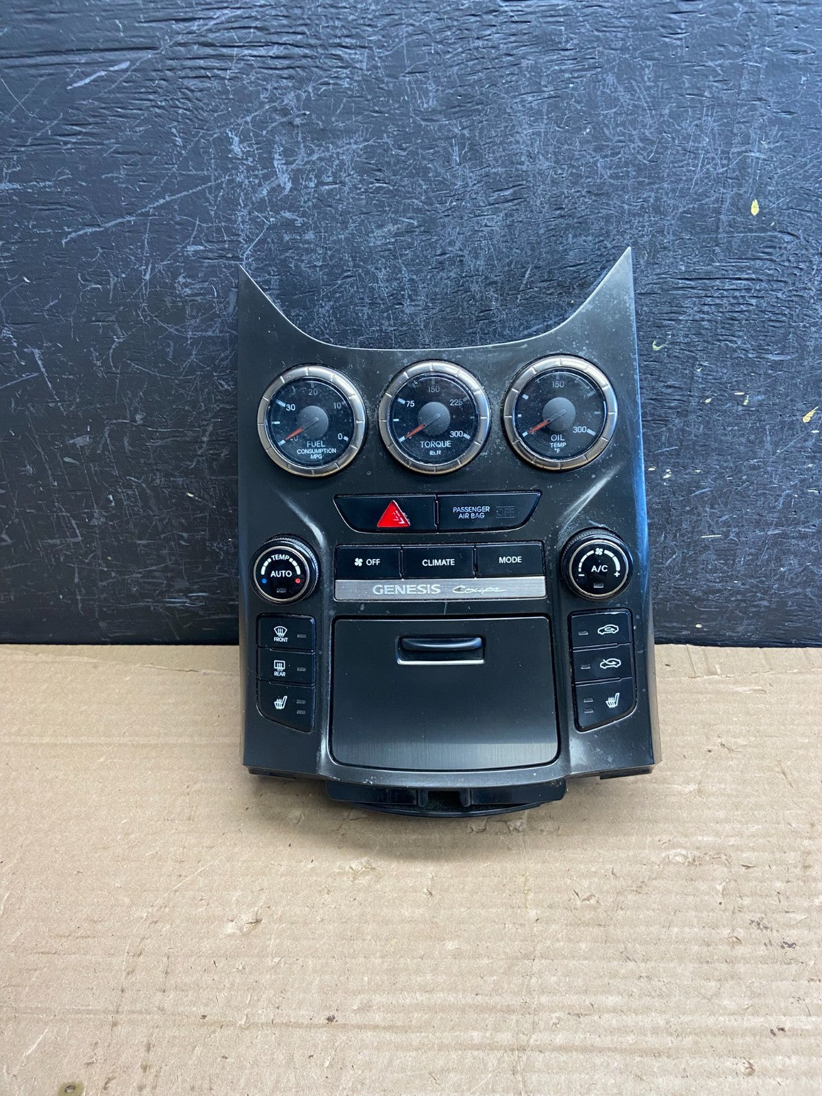 2013-2016 Hyundai Genesis Coupe AC Heater Climate Control Gauges Bezel AF2608 DG0