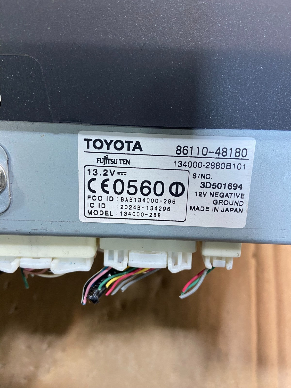 2006 to 2007 Lexus RX400H Radio Navigation Screen Climate Control AG1610 DW4