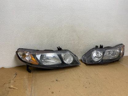 2009 2010 2011 Honda Civic Sedan Left+Right Headlights Halogen TYC AH3082 DW1