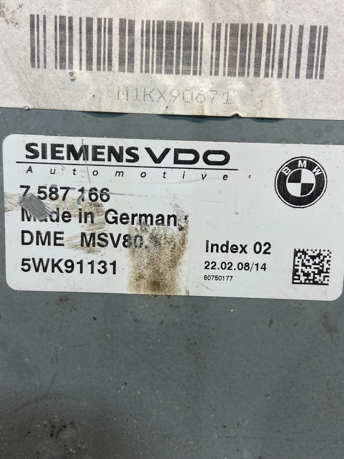 2008 - 2010 BMW 328i 528i E90 ECM ECU Engine Computer 7587166 AF9316 DG2