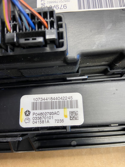 2008 to 2010 Jeep Grand Cherokee Center A/C Heater Climate Control ad2085 DG6