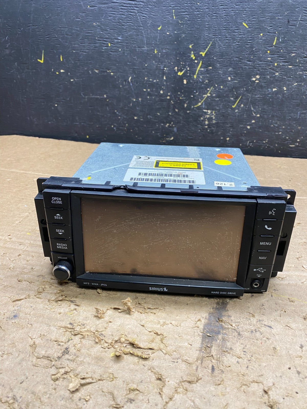 2007 2013 Jeep Dodge Chrysler Screen Display CD Player Satellite Radio X1299 DG0