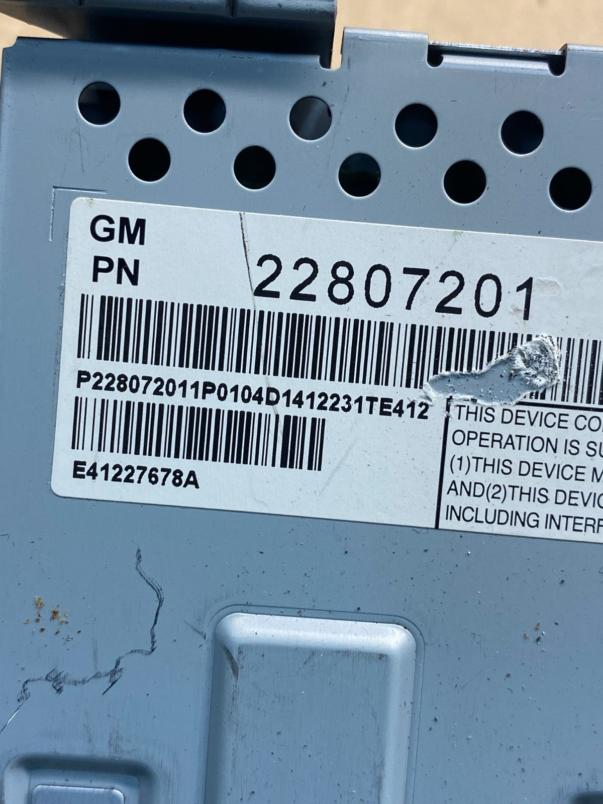 2010 - 2011 Chevrolet Equinox Radio Display Screen Information Dash Oe AF1788 DG6