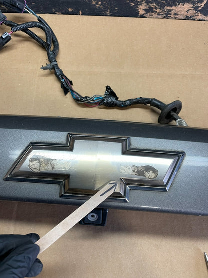 2007 to 2014 Suburban Tahoe Yukon License Plate Cover Trim W/ Camera z8185 DG4