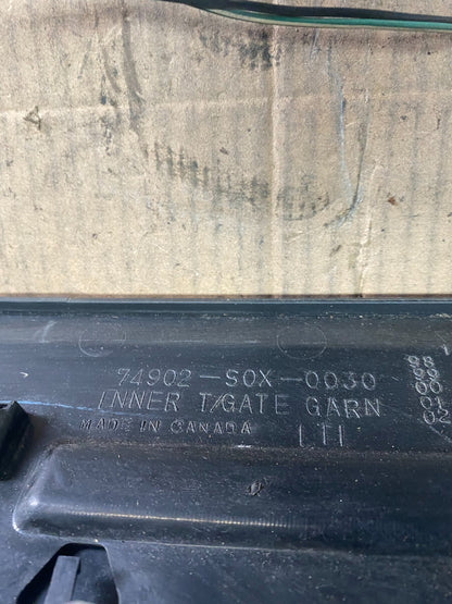 1999 to 2004 Honda Odyssey Rear Trunk Spoiler Gate Oem R7915 DG10