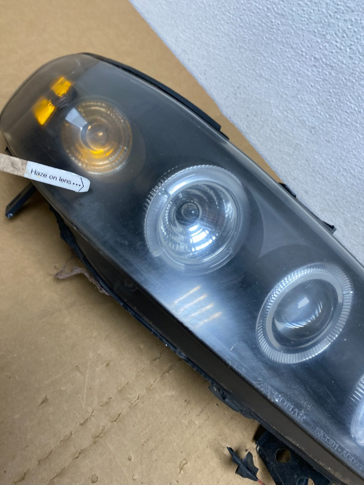 1998=2002 Honda Accord Black Left+Right Set Side LED Black Headlights ac8449 DG5