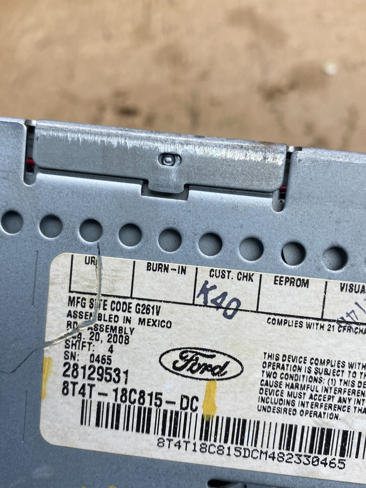 Ford 6 CD Radio Audio AM/FM Receiver  OEM Z9712 DG5