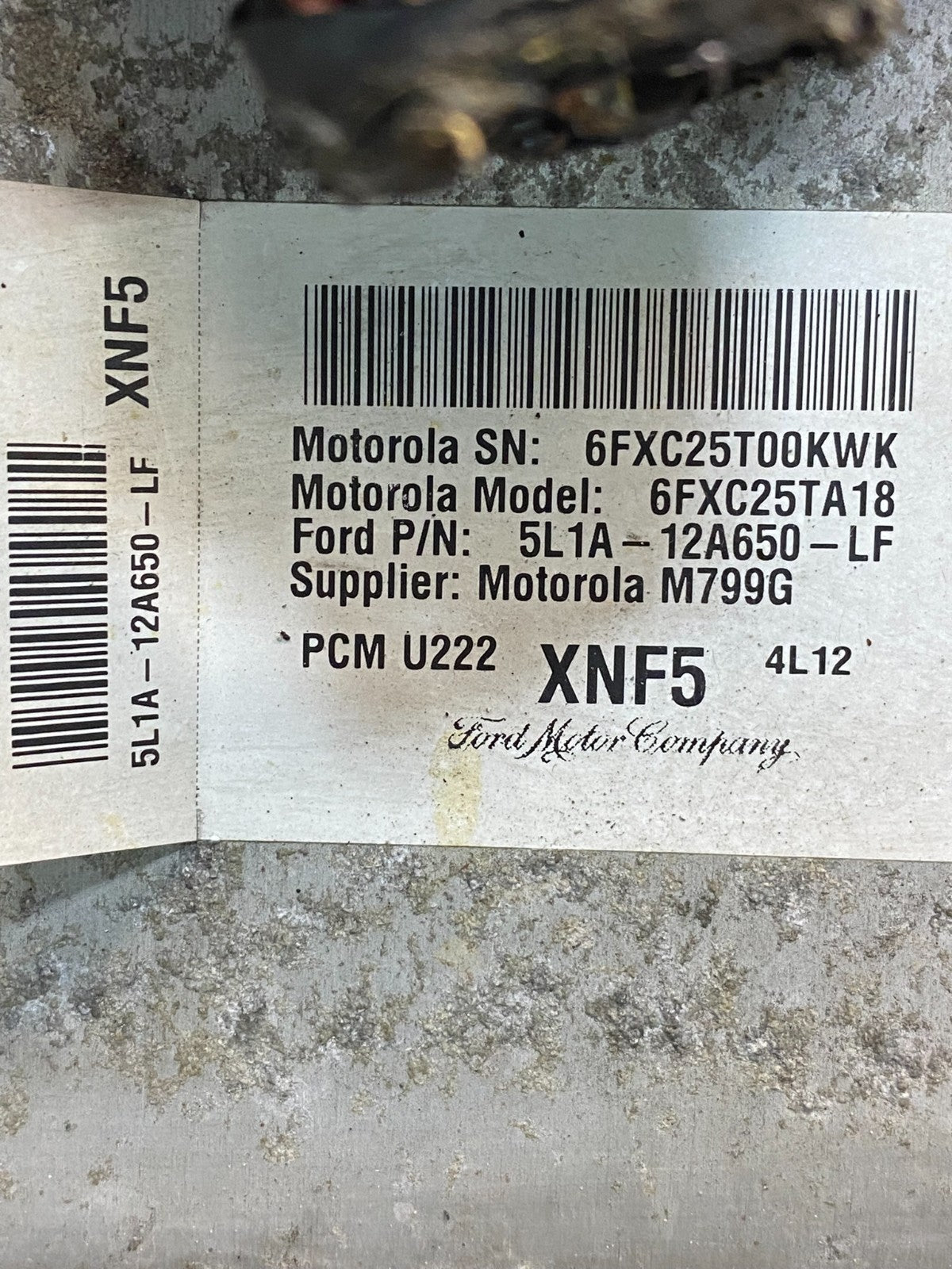 2005 Ford Expedition 5.4L Engine Control Computer ECM ECU 5L1A-12a65 ah1698 DG2