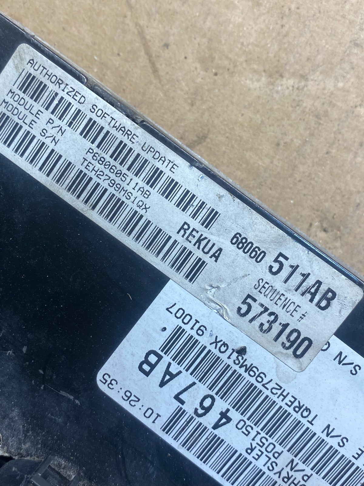 2009 to 2010 Jeep Grand Cherokee Computer Engine Control ECU ECM AH4771 DG2