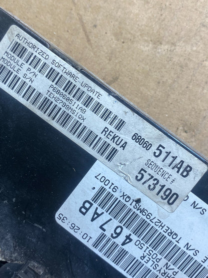 2009 to 2010 Jeep Grand Cherokee Computer Engine Control ECU ECM AH4771 DG2