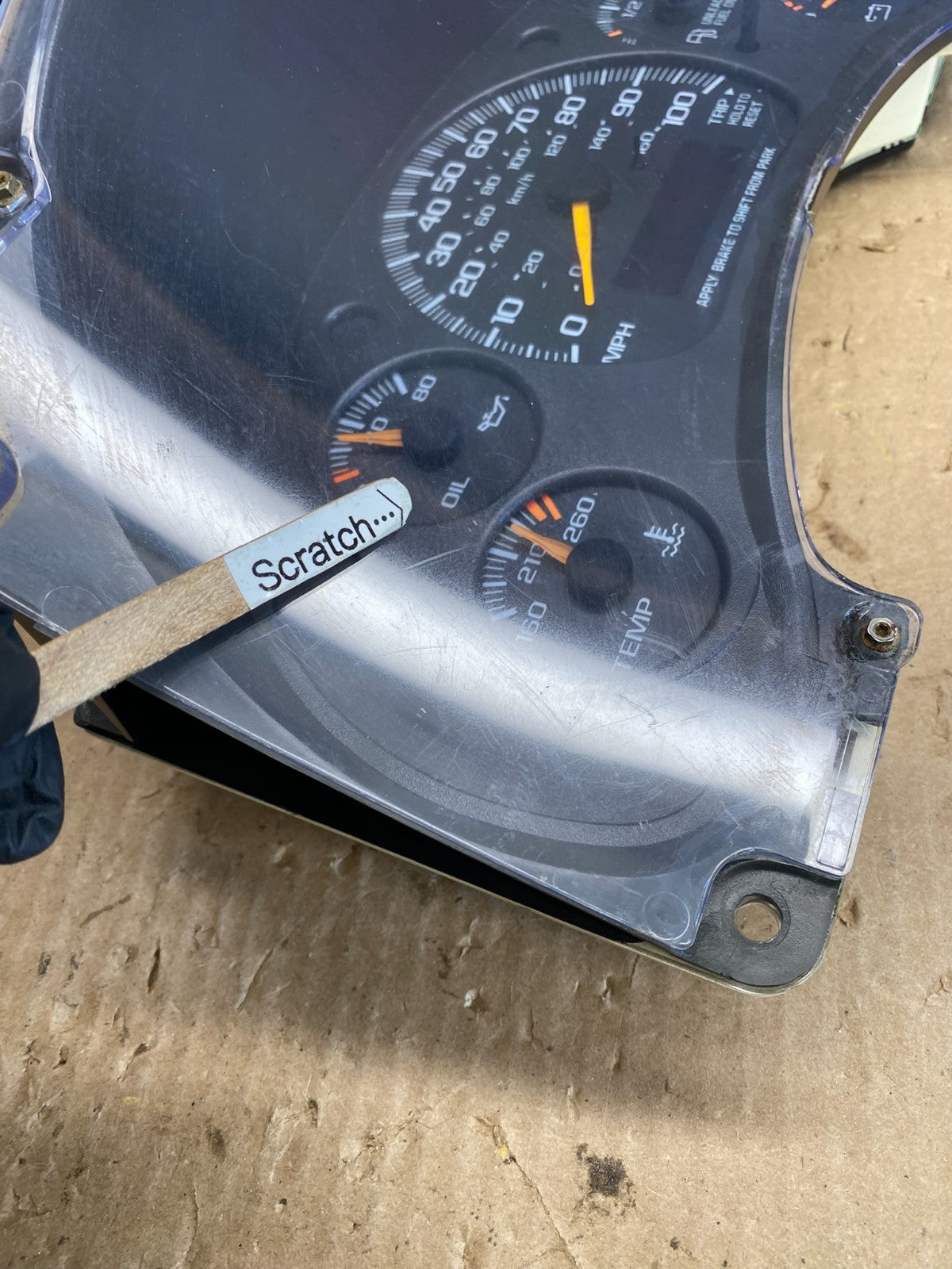 2001 to 2002 Chevrolet Express Speedometer Cluster Gauge AC6525 DG3