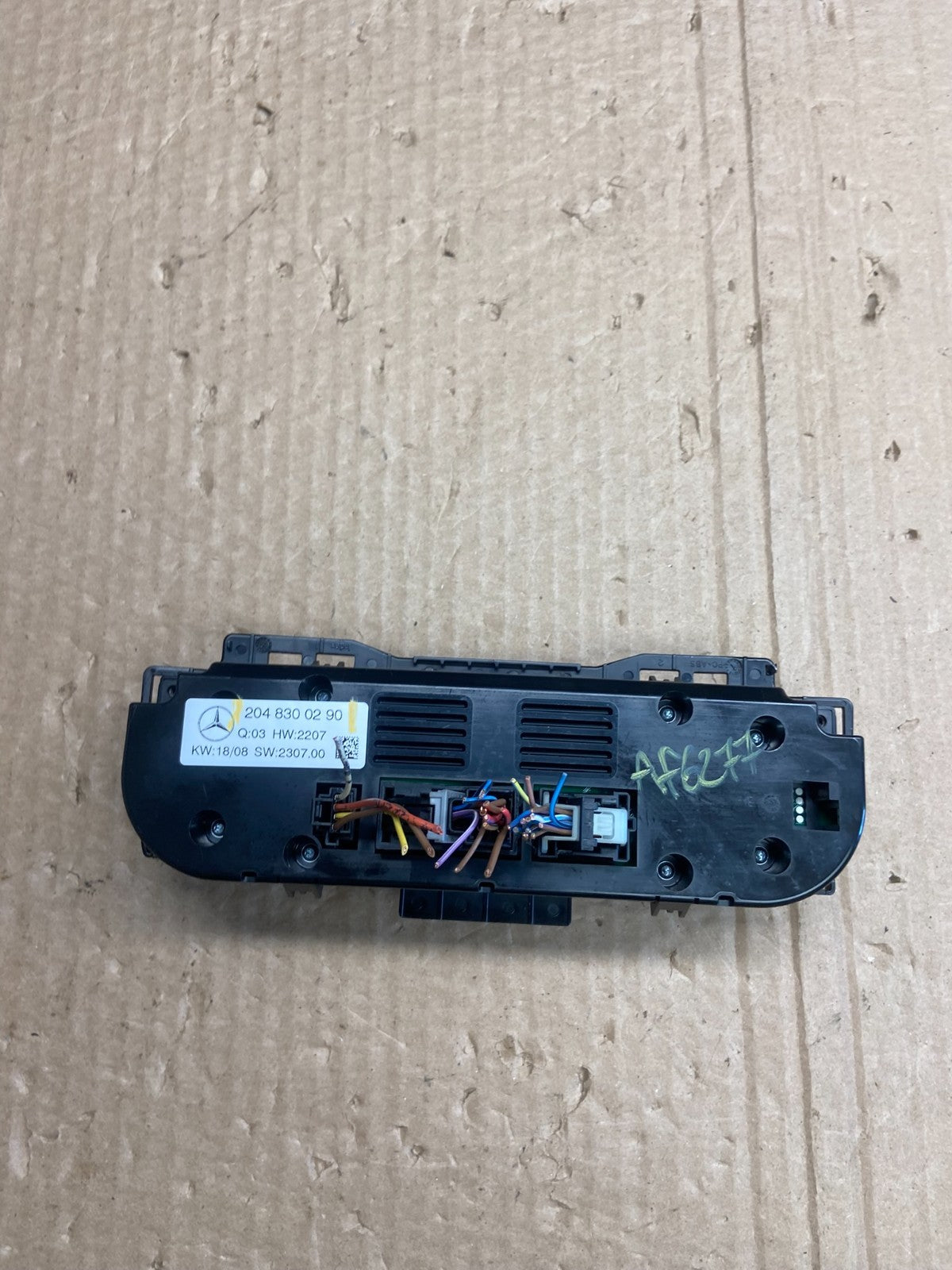 2008 2009 2010 Mercedes C-Class C300 A/C AC Climate Control Panel AF6277 DG4