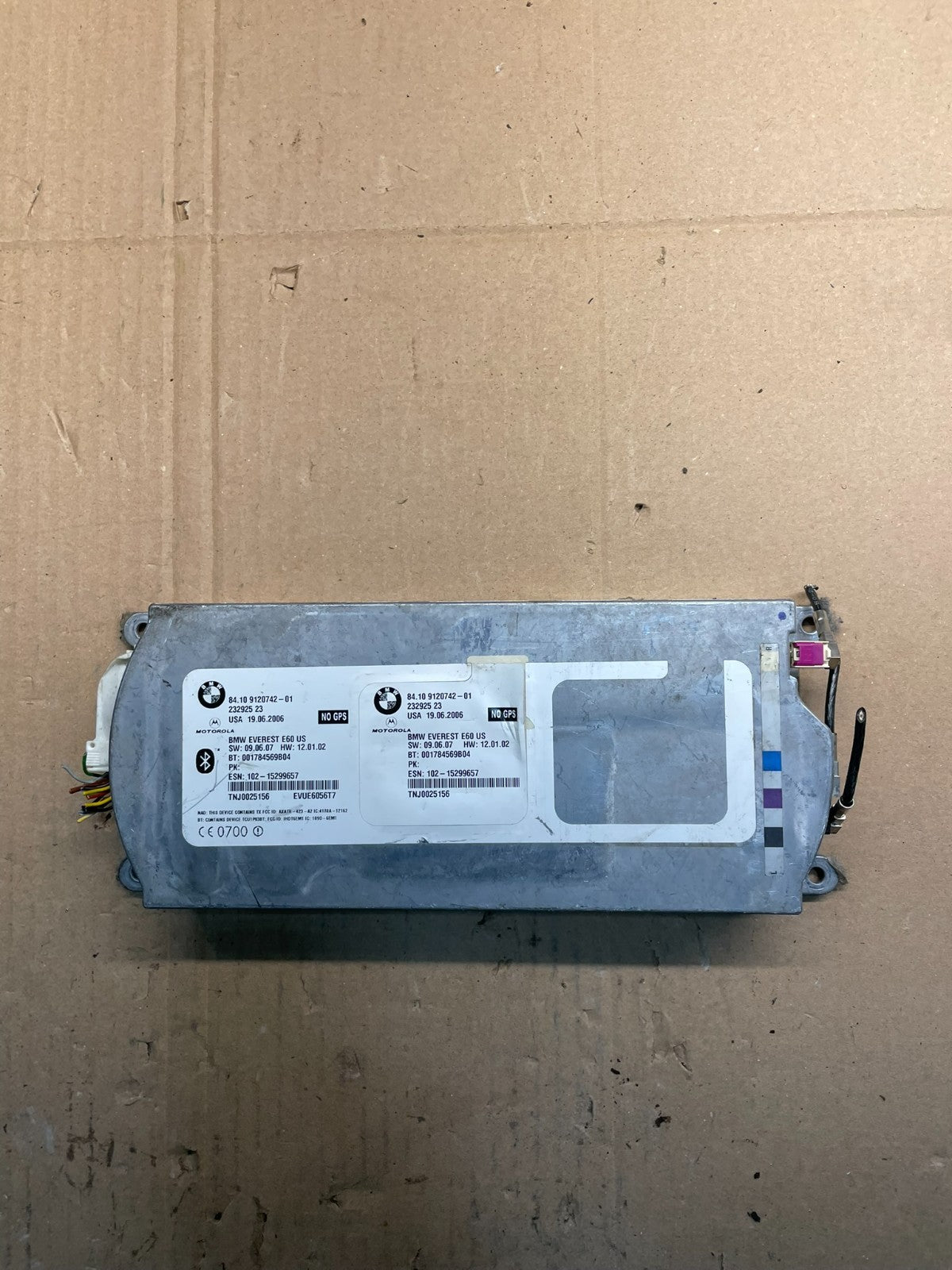 2007 to 2011 Bmw Bluetooth  Control Module Computer Telematics OEM V1800 DG0