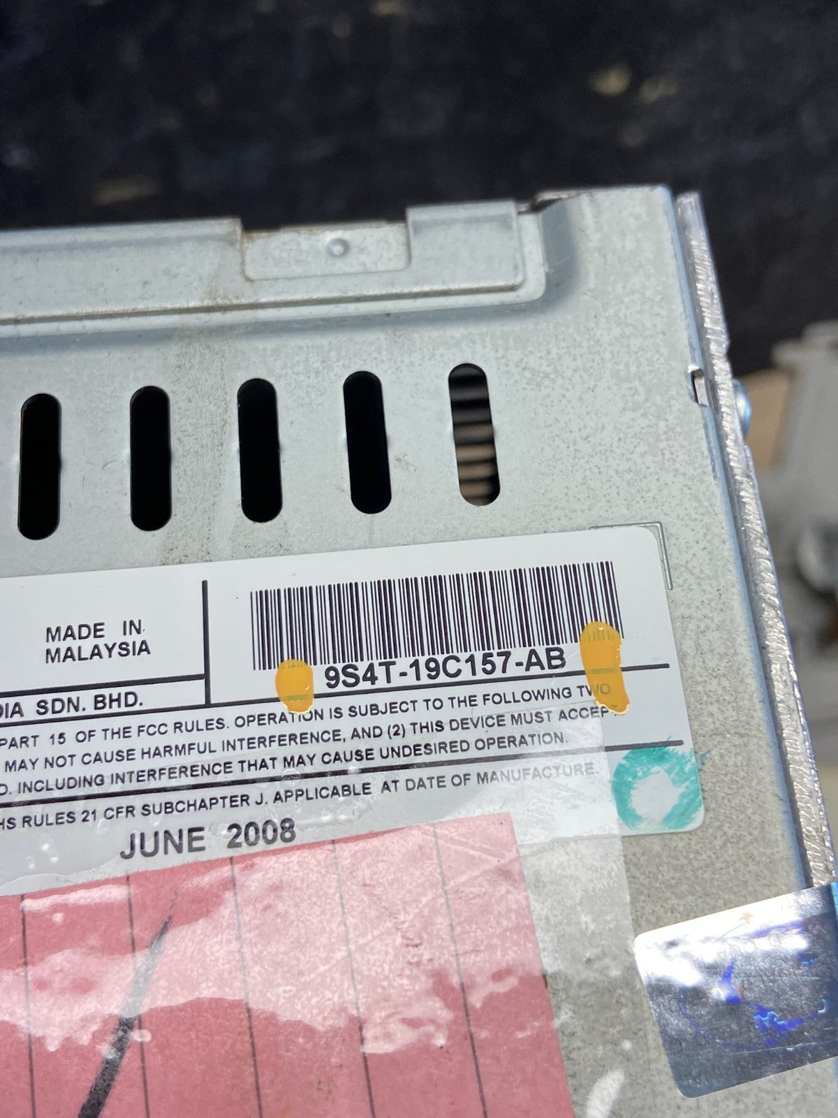 2008 to 2011 Ford Focus Radio Climate Control Panel Trim Bezel AH3630 DG8
