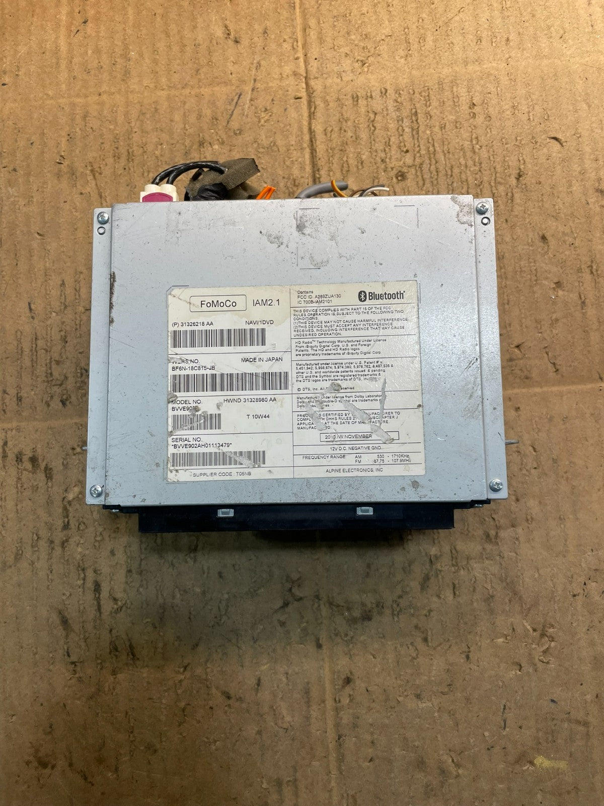 2010 to 2012 Jaguar XJ XJL Radio GPS Information Receiver OEM Y7400  DG4