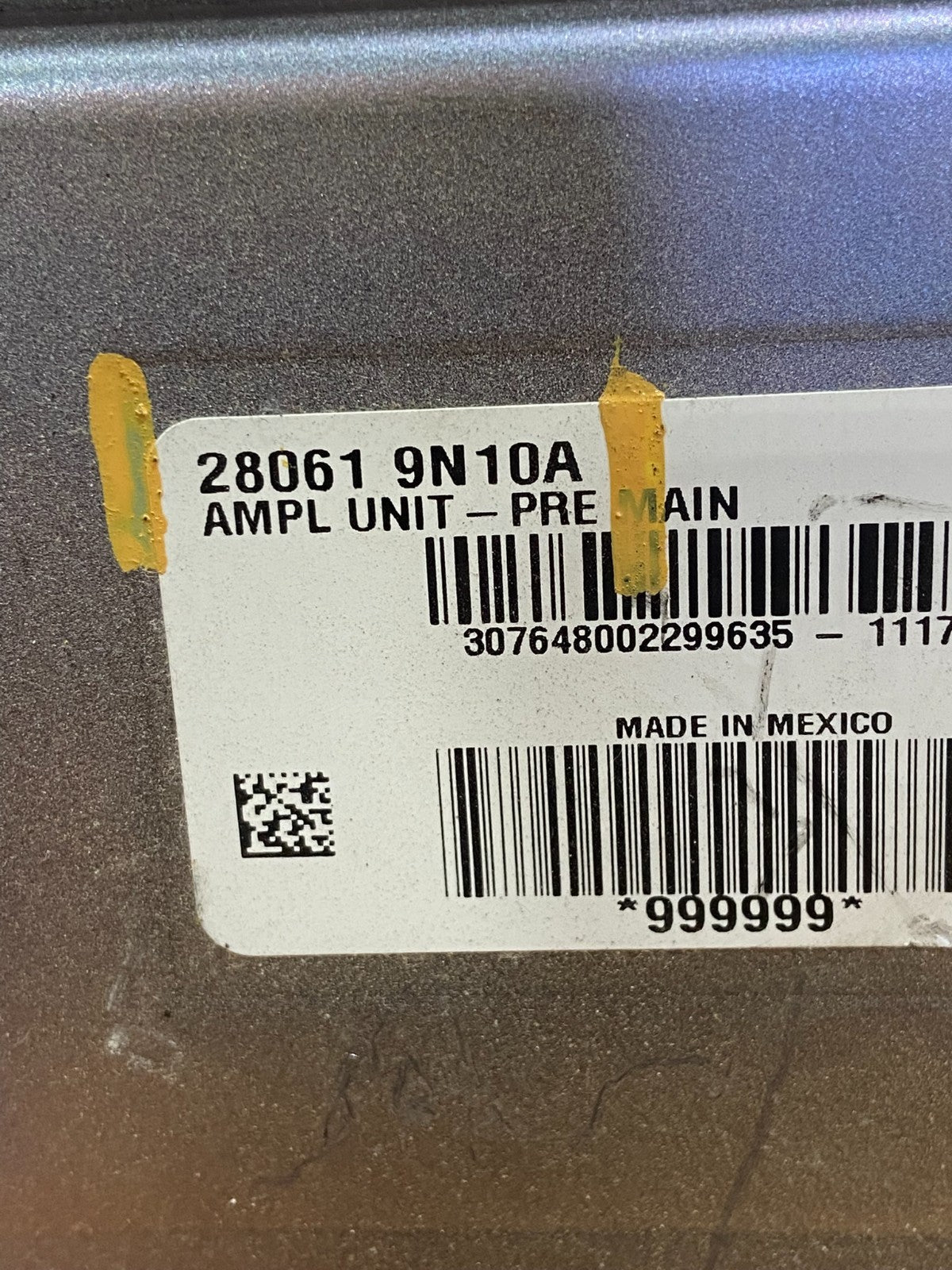 2009 to 2014 Nissan Maxima Radio Audio System Amplifier Module AMP aa0693 DG4
