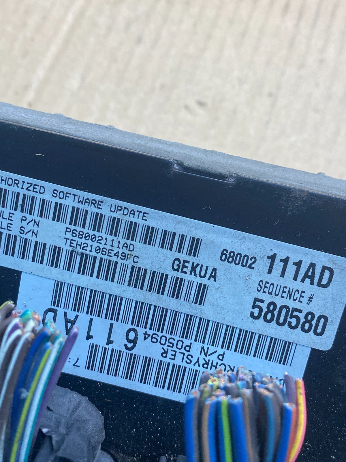 2007 Jeep Grand Cherokee Commander 3.7L Engine Computer ECU PCM AG9472 DW2