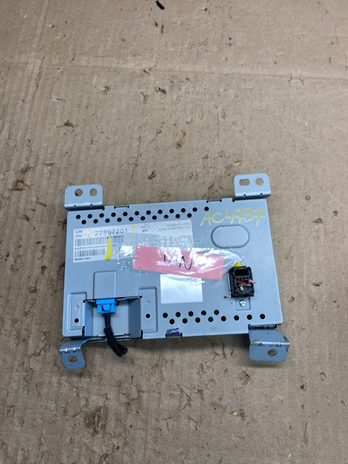 2010 - 2011 Chevrolet Equinox Radio Display Screen Information Dash Oe ac4737 DG3