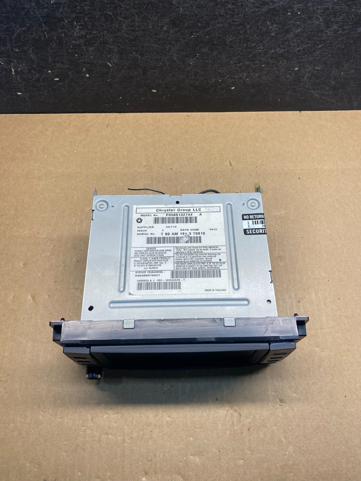 2012 2014 Jeep Dodge Chrysler Screen Display CD Player Satellite Radio AG7364 DG3