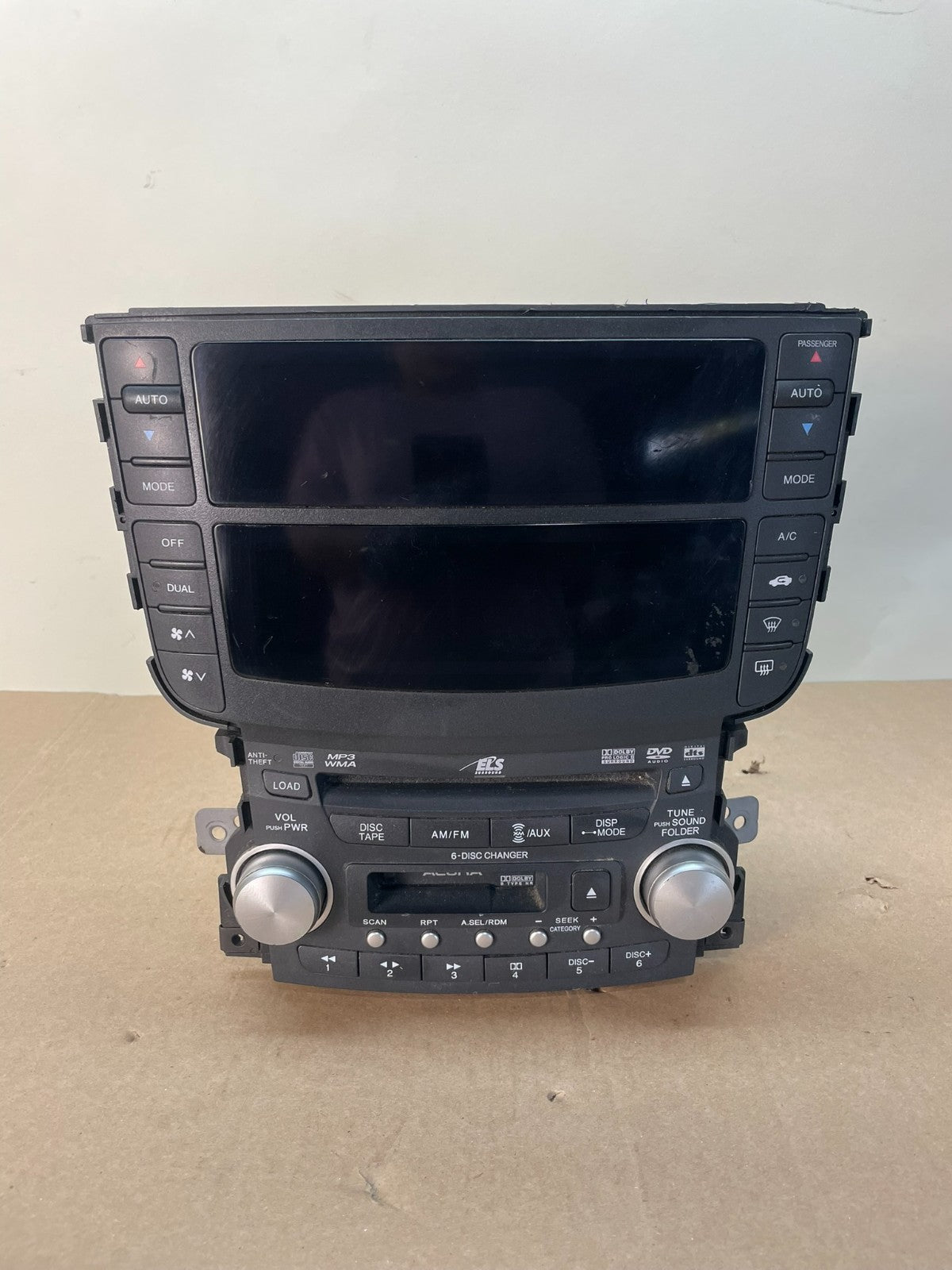 2007 2008 Acura TL Screen Display Navigation Radio Climate Control AI0612 DG0