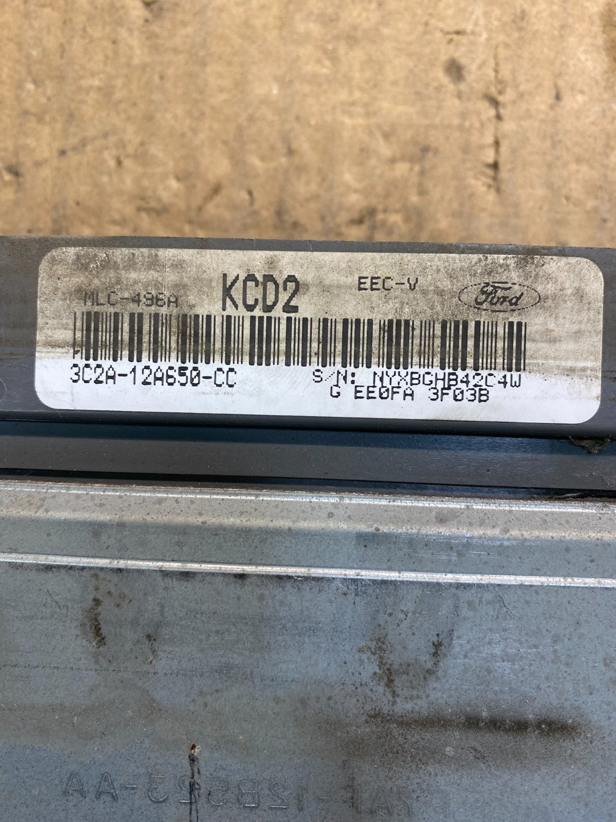 2003 Ford Van E150 5.4L Engine Control Module  ECU 3C2A-12A650-CC aa7860  DG2