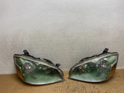 2005 to 2006 Nissan Altima Left+Right Set Halogen Headlights Oem V8697 DW0